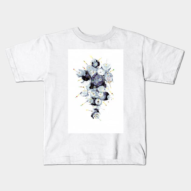 BLACK WHITE Kids T-Shirt by MAYRAREINART